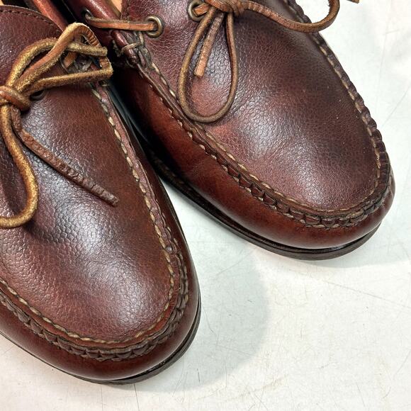 NEW HEELS Rancourt & Co. x Ralph Lauren Camp Loafer Moc Made in Maine, USA 9.5 - Picture 8 of 13